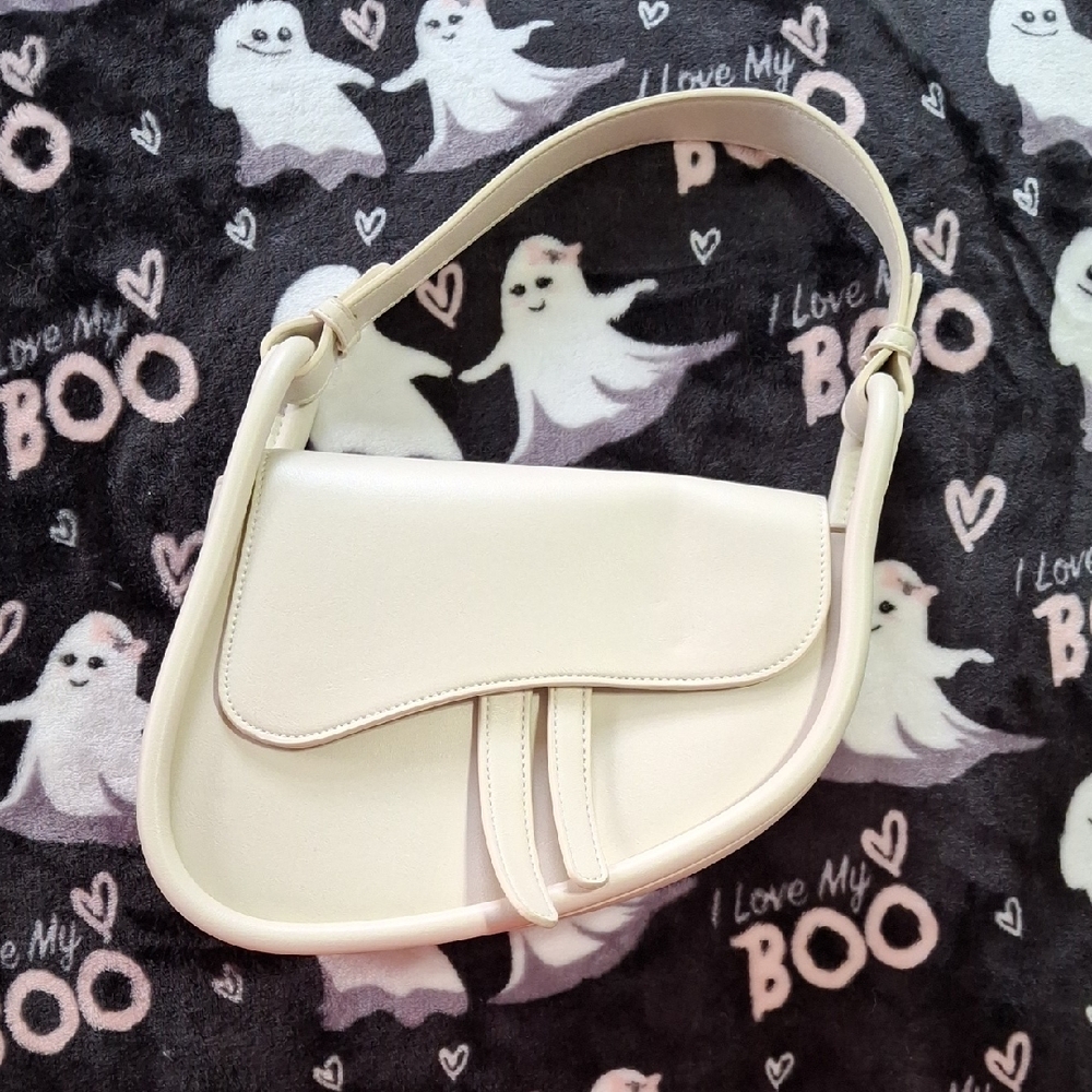 Madison West Cream Shoulder Bag